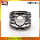 2016 Fashion Vintage Ring Bohemia Designs Imitation Pearl Finger Ring for Girls Men thumbnail-1