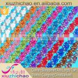 T0105-4A Factory Sale Polyester Sequins Embroidery Lace Trims Dress Decoration thumbnail-1