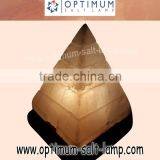 HIMALAYAN SALT LAMP - LINED PYRAMID SHAPE
