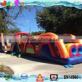 Commercial Warrior Dash Inflatable Obstacle Course With 27 ft Rock Climb Slide Supplier's Choice