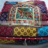 Cotton Patchwork Cushion Covers Puffs Ottoman-36