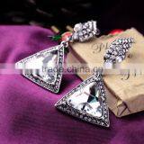 Simple Fashion Hot Sale Exquisite Elegant Triangle Earring, Alloy Earring With Rhinestone thumbnail-1