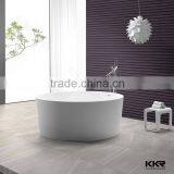 Simple Bathtubs Faux Stone Freestanding Round Bathtub thumbnail-5