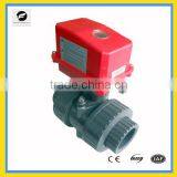 DN40 Electric Ball Valve 220V/50HZ UPVC PVC 1.6MPA Signal Feedback