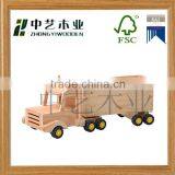 Wholesales in China Cheap OEM Eco-friendly Handmade DIY Wooden Truck Toys for Kids thumbnail-4