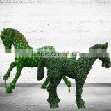 Durable Artificial Grass Topiary Horse Shape