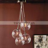 P0731-1 Popular Globe A Fun Cluster Glass Pendant Form a Modern Quartet Bold Visual Impact Over Seating