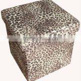 Beautiful! Leopard Foldable Storage Ottoman thumbnail-1