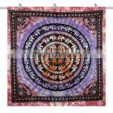 Tie Dye Mandala Tapestry indian tapestry bedspread bohemian hippie tapestry beach throw home decor ethnic tapestry large size