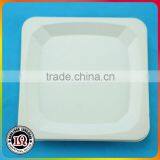 High Quality Different Size Biodegradable Sugar Cane Bagasse Pulp Square Plates thumbnail-1