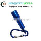 Mini-light LED Aluminum Alloy Flashlight With Keyring thumbnail-1