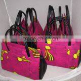 African Wax Ankara Fabric Lady Handbags thumbnail-5