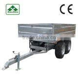 Hot Dip Galvanized Small Dump Trailers Good Quality European Style Trailer