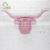 DIY Wooden Buffalo Animal Head 3D Wooden Wall Panel Home Decoration thumbnail-6