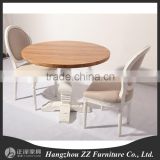 4 seater solid wood cheap price antique style dining table and chair