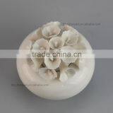 BSCI SEDEX Audit Nice Design Hand-made Ceramic Flower Oil Diffuser For Promotion thumbnail-5