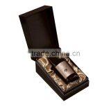 Fashion Paper Cosmetic Box With Cmyk and Gold Stamping , Makeup Kit Paper Packing Gift Box