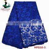 Haniye 2016/HPG10 Wholesale African High Quality Guipure Water Soluble Lace Fabric,Beaterful Flower Stones Lace Fabric thumbnail-1
