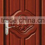Walnut Color Solid Wooden Door Raise Molding Decoration thumbnail-1