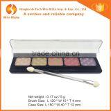 With 1 Brush Applicator In Plastic Container 5 Colors Eye Shadow Palatte thumbnail-1