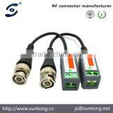 passive security CCTV UTP twisted pair BNC male connector video balun