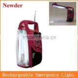 2x6W Rechargeable Lantern With Radio, Emergency Charger Light MODEL SF-238B
