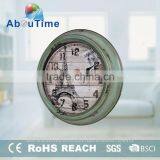 New Product Rectangular Wrought Iron Radio Controlled Wall Clock thumbnail-1