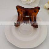 Ladies Black Brown Plastic Butterfly Style Hairpin Hair Claw Clip Goody Claw Clip Curved Pack of 3 thumbnail-5