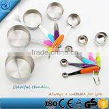 Stainless Steel Measuring Cup,Measuring Spoon Set for Dry and Liquid ,Stackable Measuring Cups/Spoons Set for Cooking or Baking