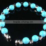 Single Row Pearl and Rhinestone Graduated Wraparound Coil Bracelet thumbnail-1