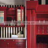 Red Europe Kitchen Vanity Cabinet, Popular Kitchen Cabinet Model thumbnail-1