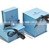 Blue Paperboard Box Printed Black Logo