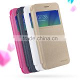 Quality Flip Leather Case For OPPO A57 A39 NILLKIN Sparkle Ultra Thin Flip PU Case SANDSTONE TOUCHING CASE