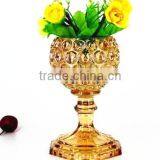 Crystal Glass Vase .Glass Vase With Stand, Crown Color ,2015new Table Vase thumbnail-1