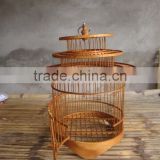Competitive price natural bamboo bird cage, bamboo bird house
