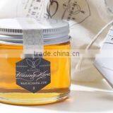 2016 Hot Sale 250g Clear Round Honey Plastic Bottle With Metal Cap thumbnail-1