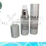 New design hot sale silver airless bottle