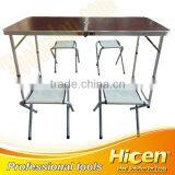 MDF Board Folding Table and Aluminium Chair for Outdoor Picnic thumbnail-1