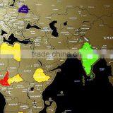 High Quality Scratch Off World Map With Customized Design thumbnail-3