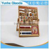 New Kids Learning Developmental Versatile Alphabet Abacus Wooden Toys thumbnail-3