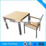 Leisure Wooden Table Aluminum Dining Room Set thumbnail-1