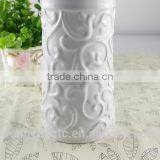 Modern Pure White Sculpture Ceramic Vase, Custom Design Accepted thumbnail-5
