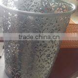 Popular Design Fashion Decorative Metal Iron Engraving Waste Bin, Trash Bin, Trash Can thumbnail-2