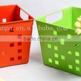 Hangzhou Supplier Fancy Metal Engraving Desk Sundry Storage Basket thumbnail-1