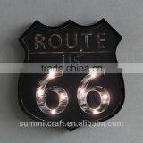 Illuminated Antique US Route 66 Metal Wall Decor thumbnail-3