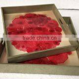 High Quality Best Selling Acrylic Lacquered Serving Square Tray From Vietnam thumbnail-1