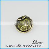 Custom Jewelry Enamel snap 20mm wholesale rhinestone snap button jewelry