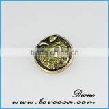 Custom Jewelry Enamel Snap 20mm Wholesale Rhinestone Snap Button Jewelry thumbnail-1