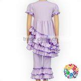 Wholesale Plain Cotton Baby Icing Pants Boutique Ruffle Pants Girls thumbnail-6