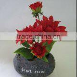 Artificial Dahlia Potted thumbnail-1